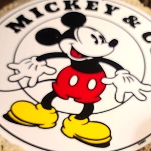 Large 18 Inches Double Sided Mickey and CO. Store Sign.